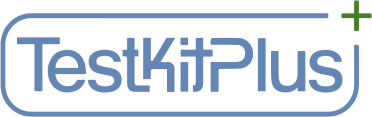 Test Kit Plus logo.